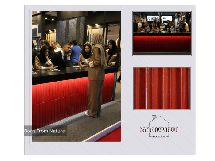 Handmade glazed brick