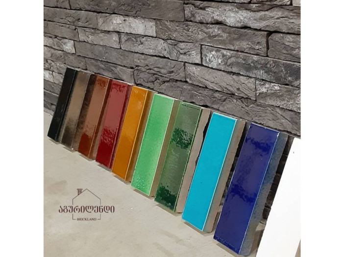 Handmade glazed bricks