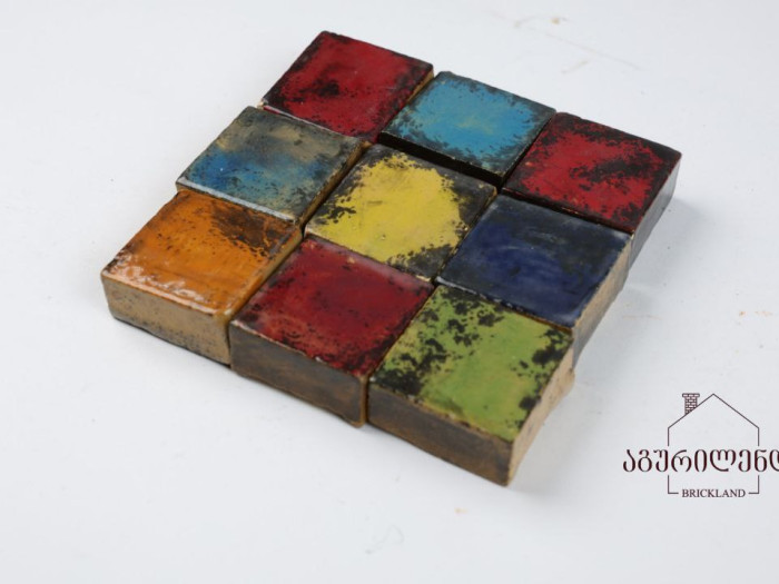 Handmade glazed bricks