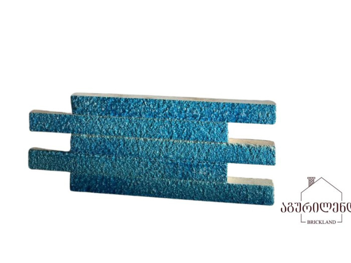 Treated surface of handmade glazed brick