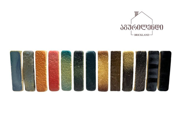 Handmade glazed bricks